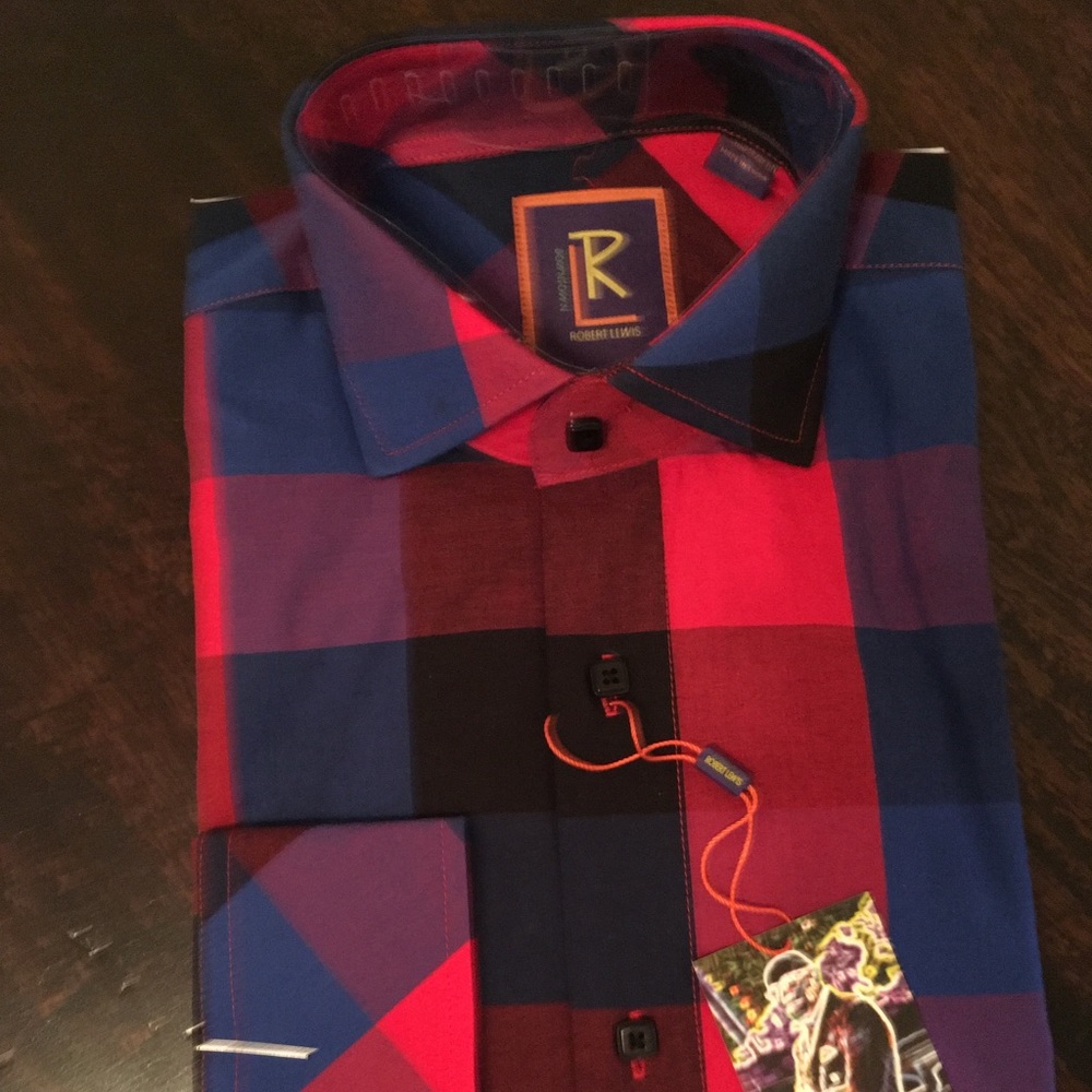 NWT Robert Lewis Contemporary Fit Sport Shirt